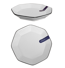 Тарілка восьмикутна VT-P-1210VA Вавилон Vittora 210 мм