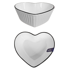 Салатник у формі серця VT-P-2178VA Вавилон Vittora 178 мм