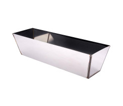 Лоток CLASSIC для шпаклевки 355х105 мм из нерж стали Haisser 37454