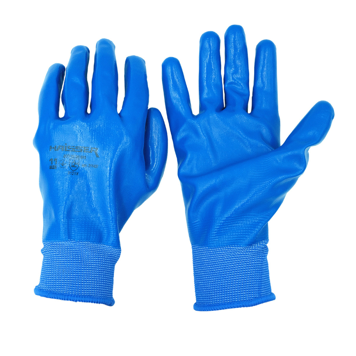 Перчатки полиэстер с нитриловым покрытием Haisser 211437