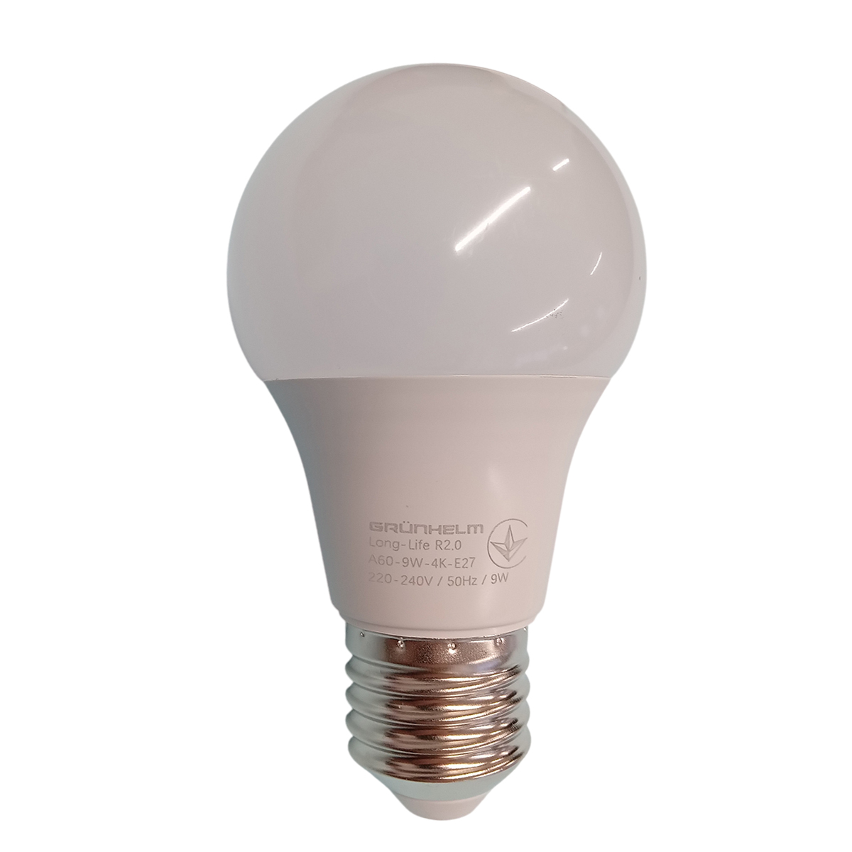 Лампа LED - A60-9W-4K-E27 Long-Life R2.0 Grunhelm