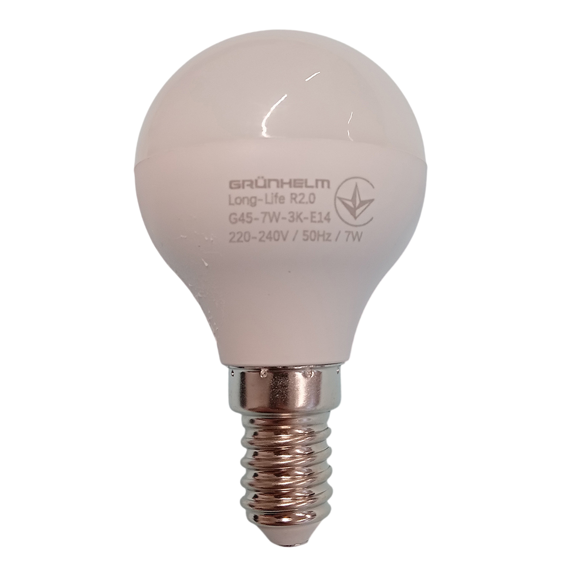 Лампа LED - G45-7W-3K-E14 Long-Life R2.0 Grunhelm