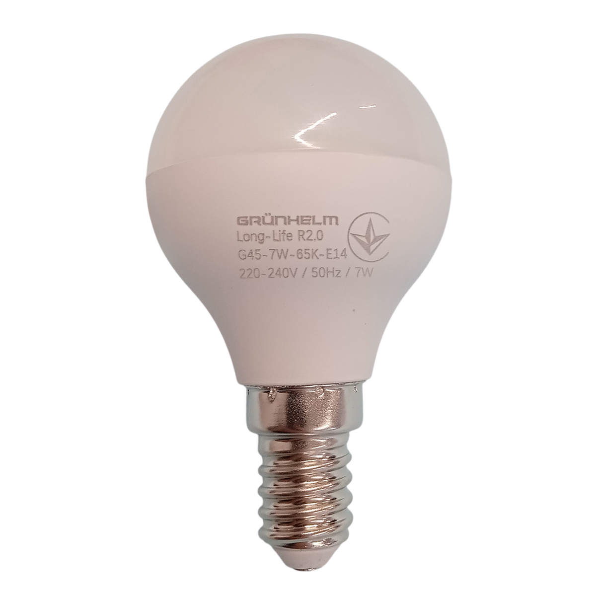 Лампа LED - G45-7W-65K-E14 Long-Life R2.0 Grunhelm