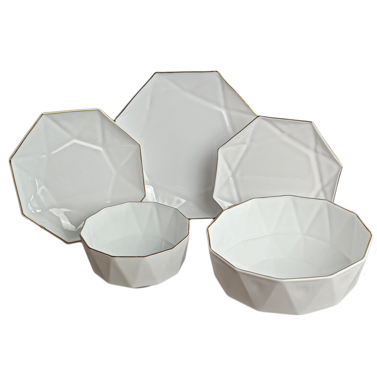 Тарілка десертна V-205ASG Blanco Astra Gold 205 мм Vittora