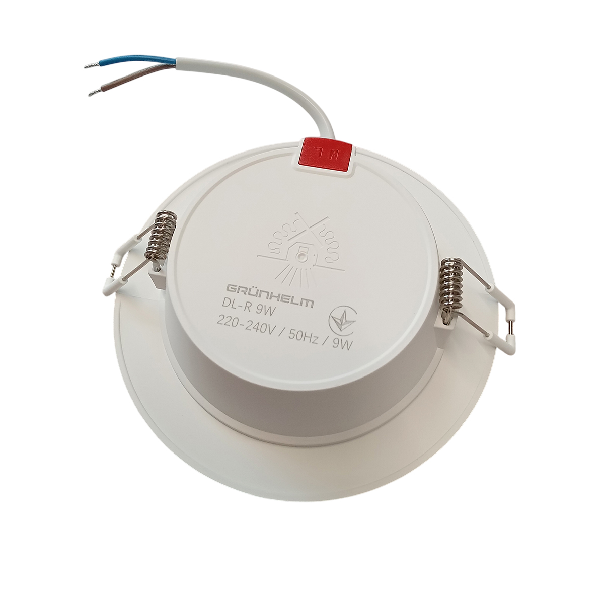 Светильник LED круглый врезной - DL-R 9W 120х29.5 мм Grunhelm