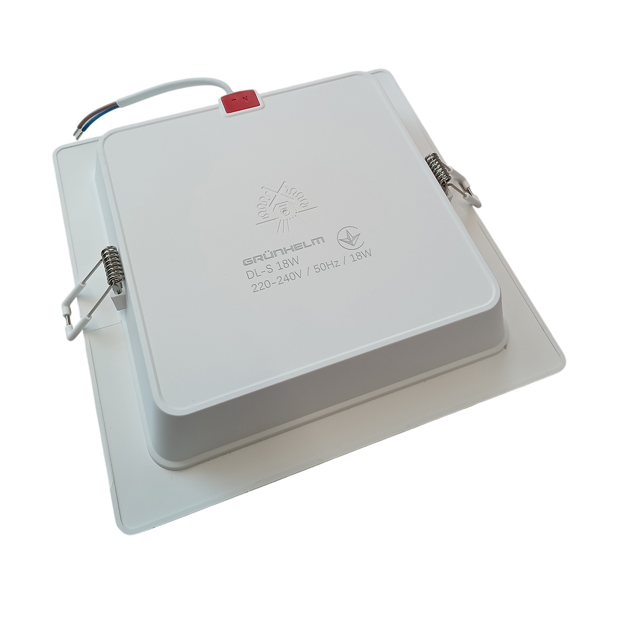 Светильник LED квадратный врезной - DL-S 18W 170х170х29.5 мм Grunhelm