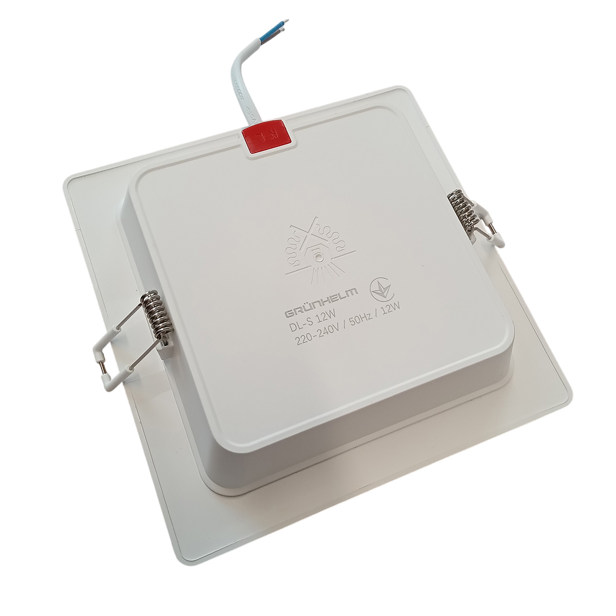 Светильник LED квадратный врезной - DL-S 12W 145х145х29.5 мм Grunhelm