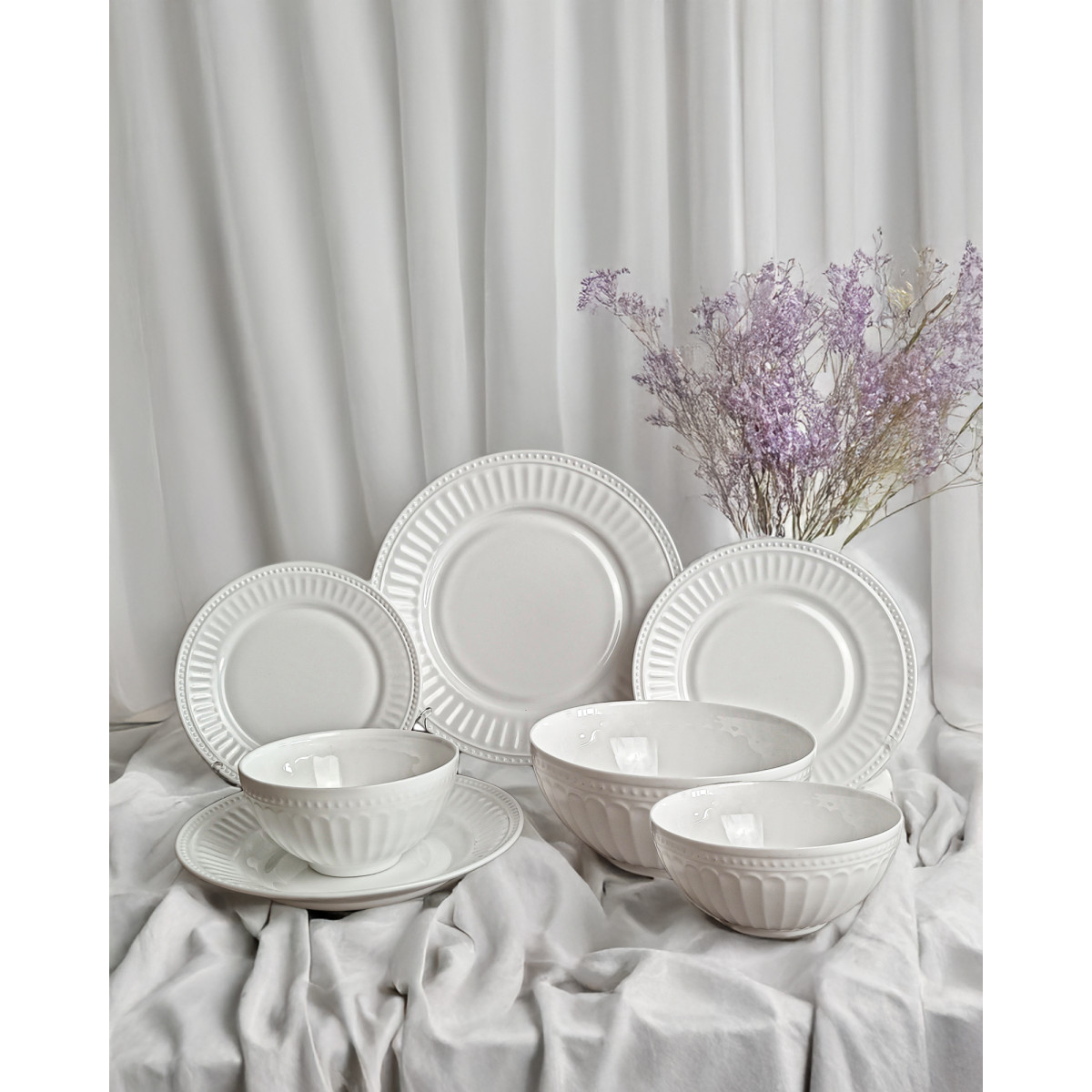 Тарелка десертная V-180RE Blanco Retro 180 мм Vittora