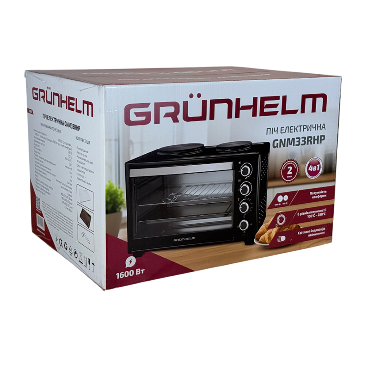 Электрическая печь Grunhelm GNM33RHP