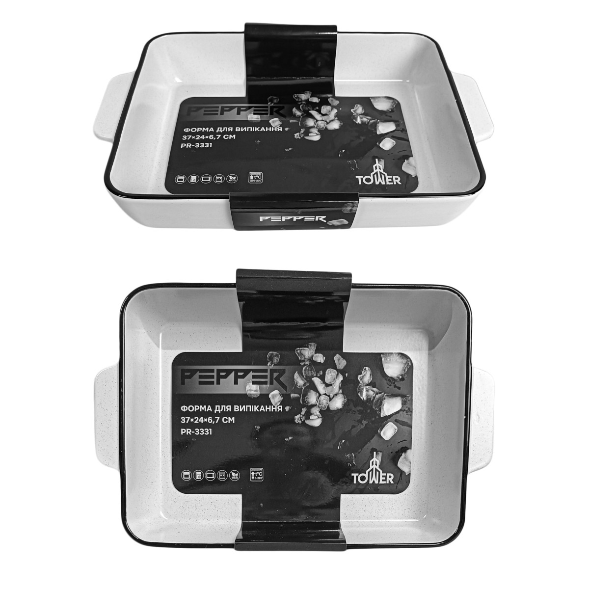 Форма для выпечки PR-3331 Tower прямоугольная PEPPER 37x24x6.7 см