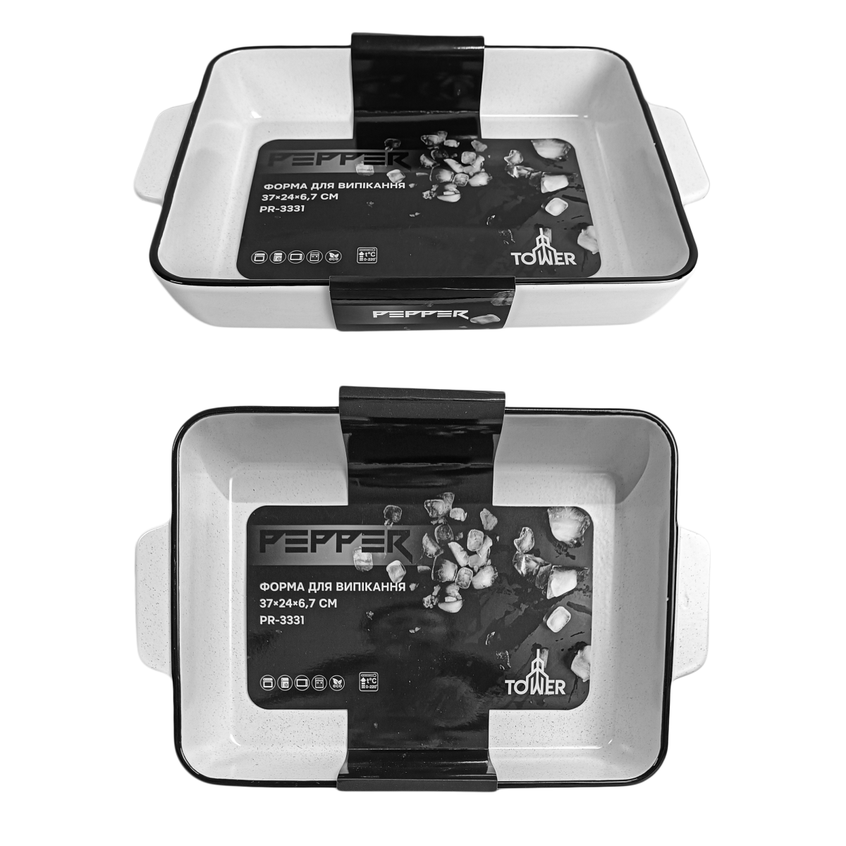 Форма для выпечки PR-3331 Tower прямоугольная PEPPER 37x24x6.7 см