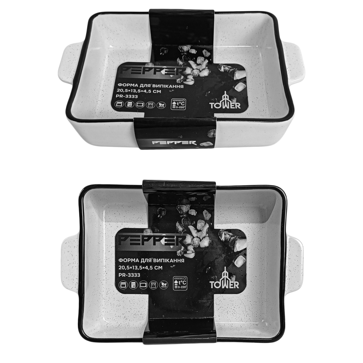 Форма для выпечки PR-3333 Tower прямоугольная PEPPER 20.5x13.5x4.5 см