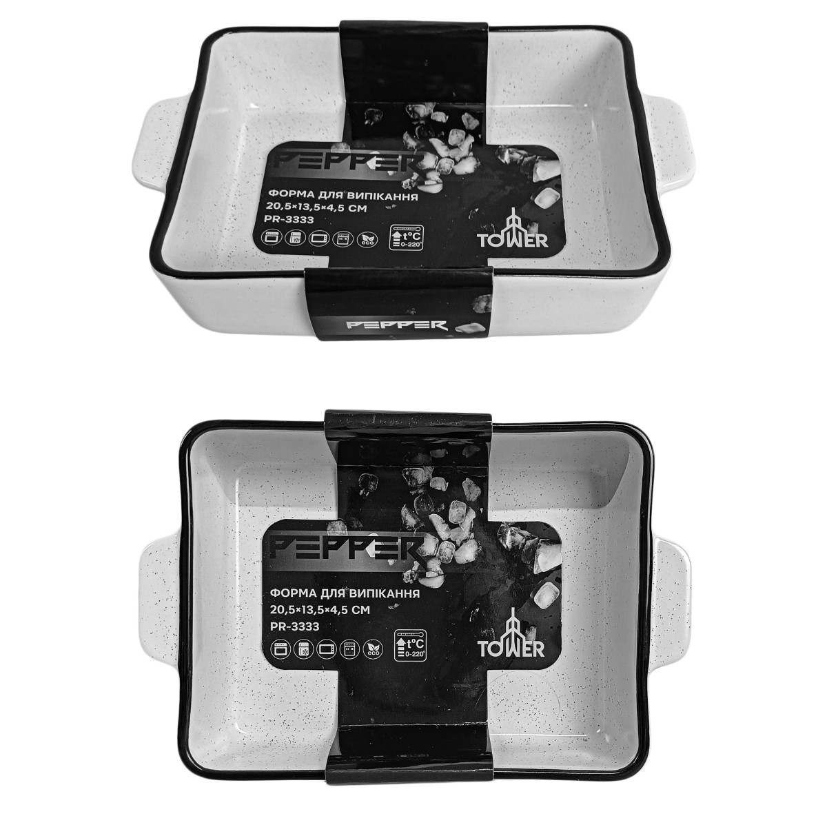 Форма для выпечки PR-3333 Tower прямоугольная PEPPER 20.5x13.5x4.5 см