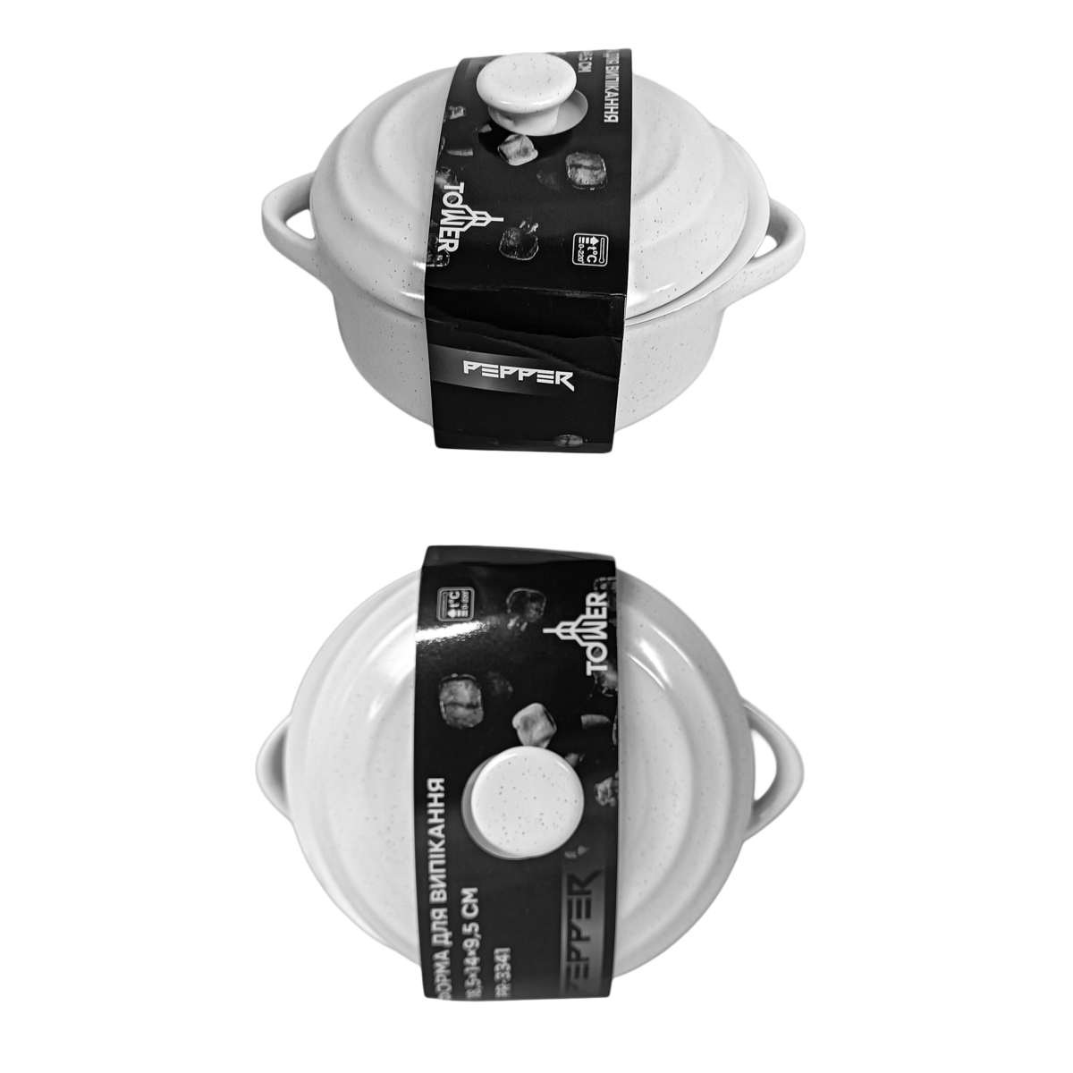 Форма для выпекания PR-3341 Tower круглая с крышкой PEPPER 18.5x14x9.5 см