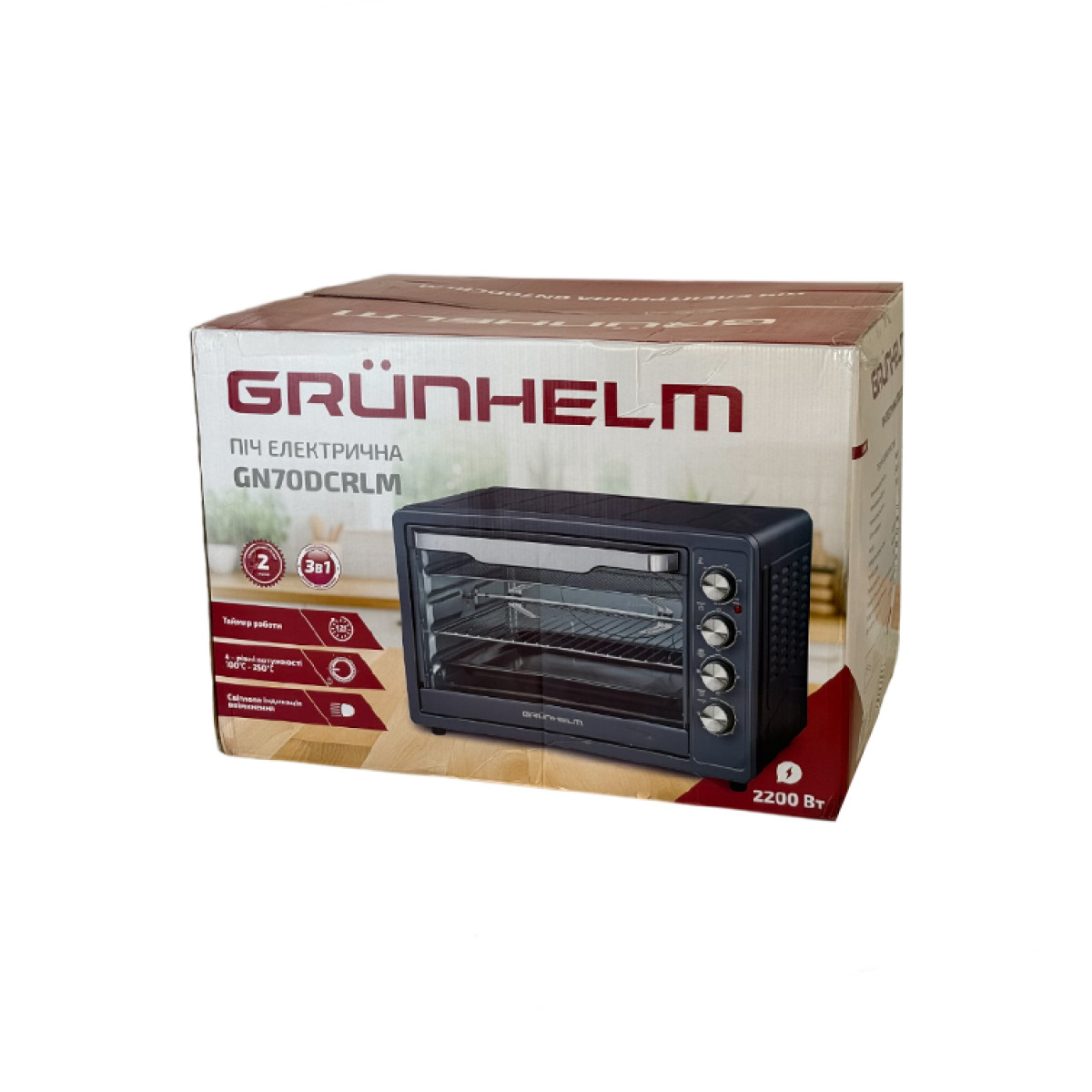 Печь электрическая - GN70DСRLM Grunhelm серый