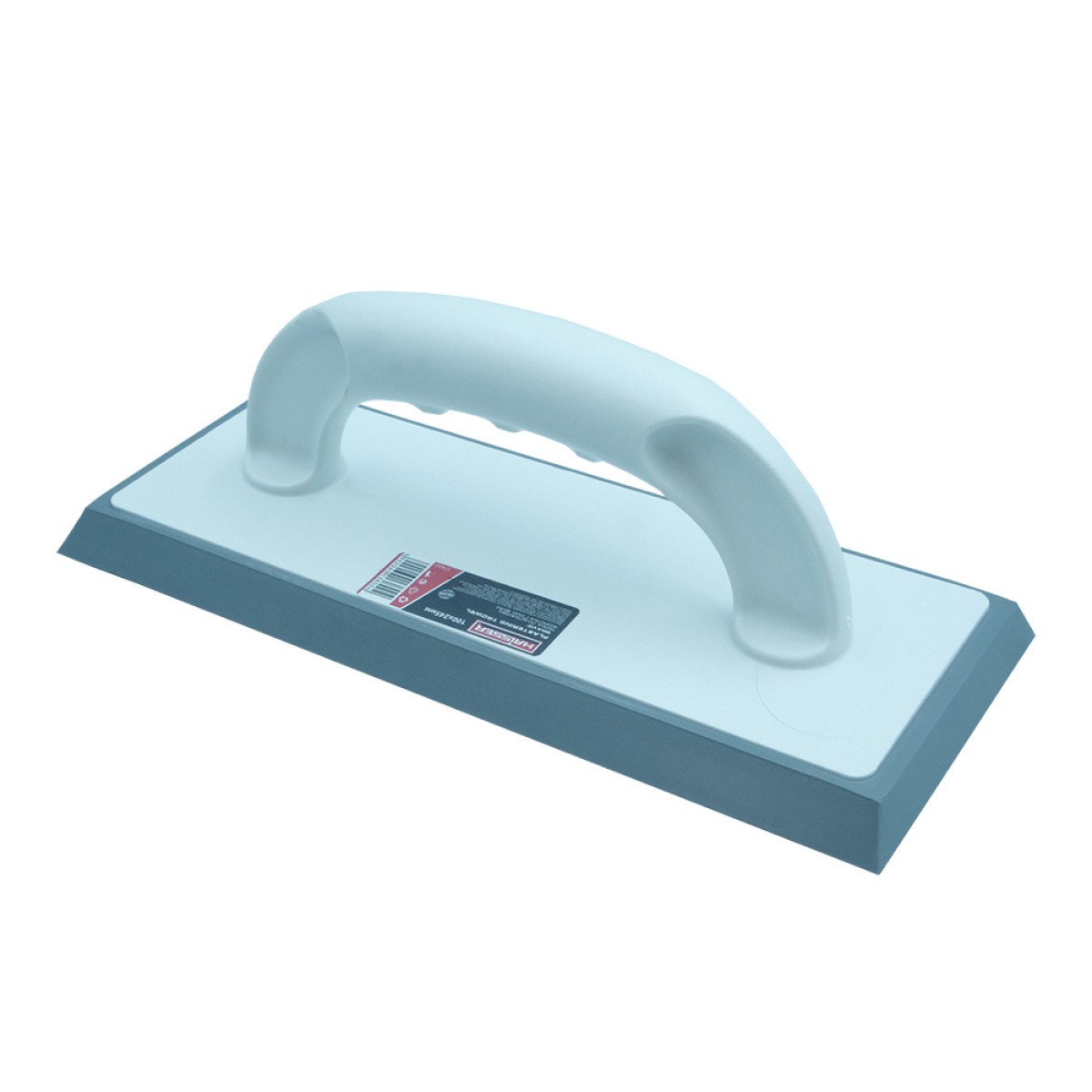 Терка пластикова BRAVO 100х245 мм жорстка гума 8 мм Haisser 37450