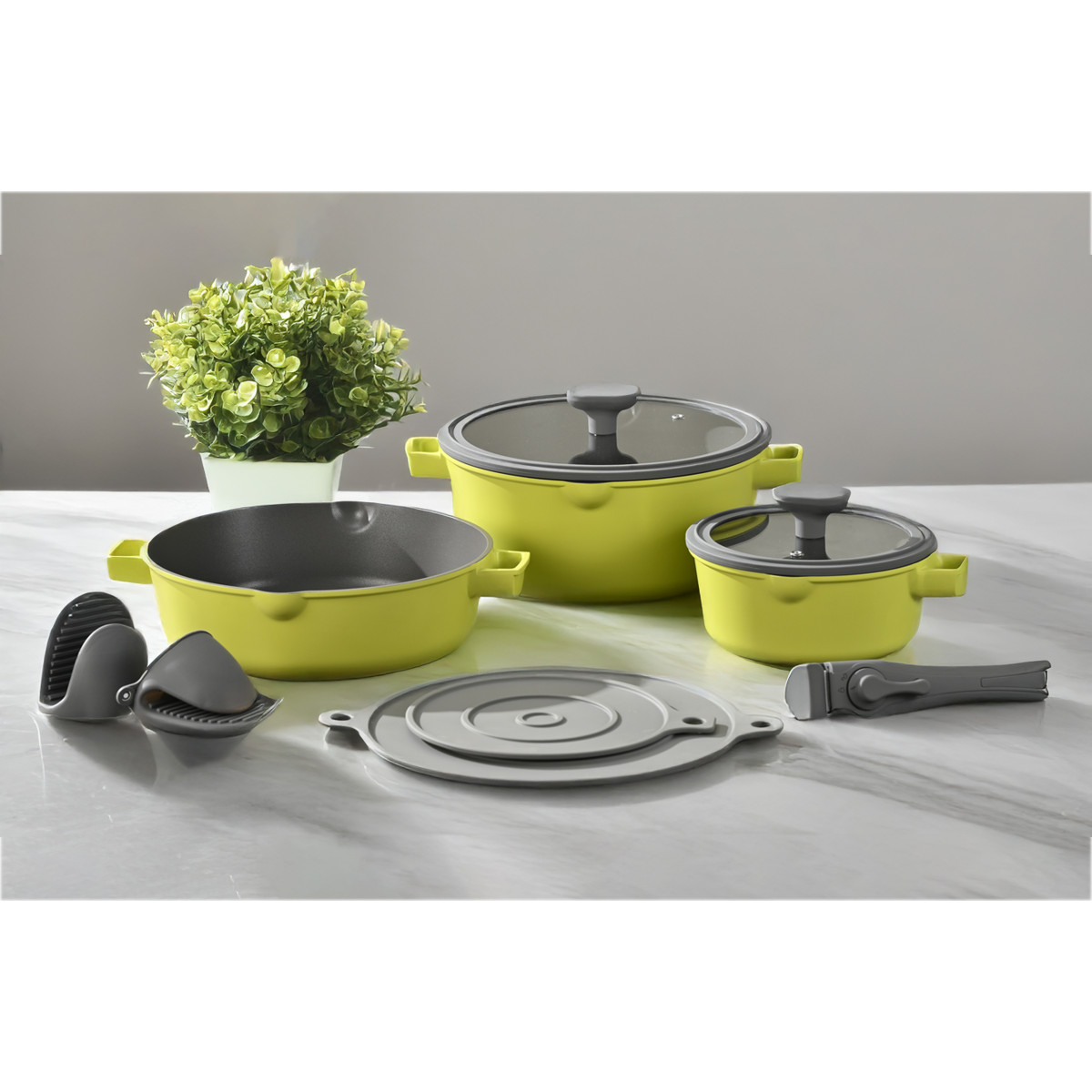 Набор посуды PR-2502 Sunny Chef, 10 предметов, Pepper