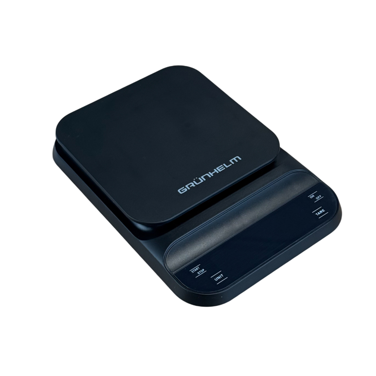 Весы кухонные с таймером для кофе и специй - KES-030B черные Grunhelm