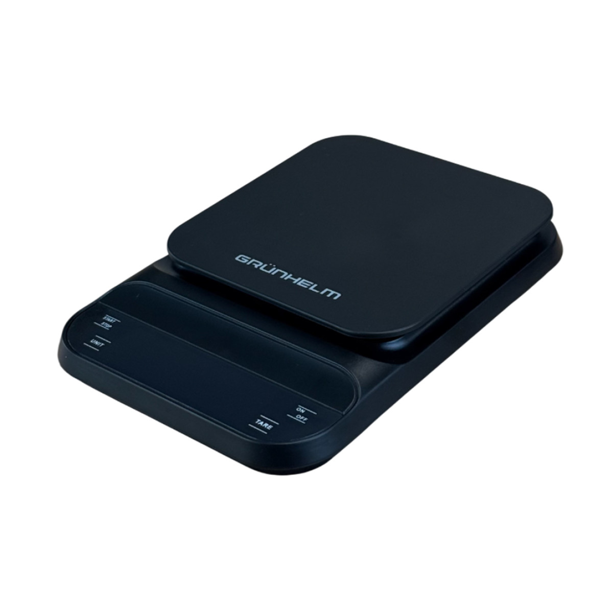 Весы кухонные с таймером для кофе и специй - KES-030B черные Grunhelm