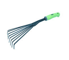 Міні граблі віялові 390 мм епоксидне покриття Werk 81112