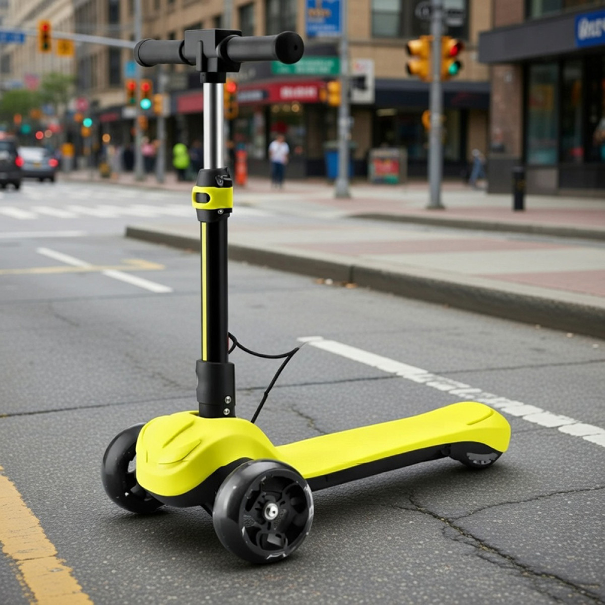 Аккумуляторный самокат PL-05 Forte желтый