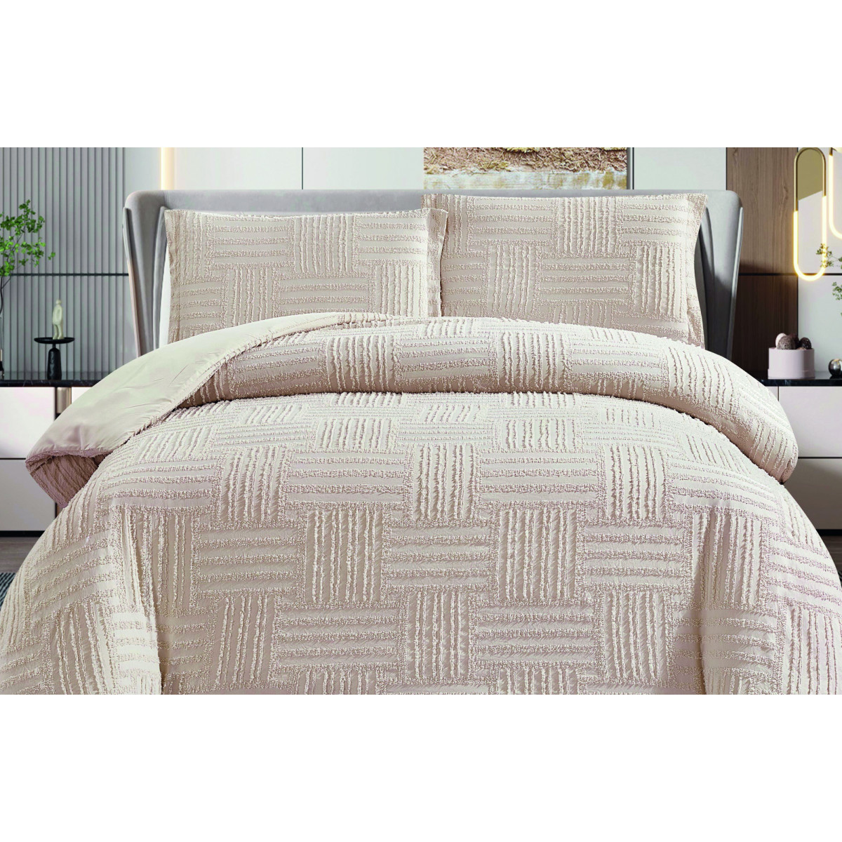 Комплект постельного белья VS-BM1.5-404 3D Песочный сон, полуторный VERSAILLES