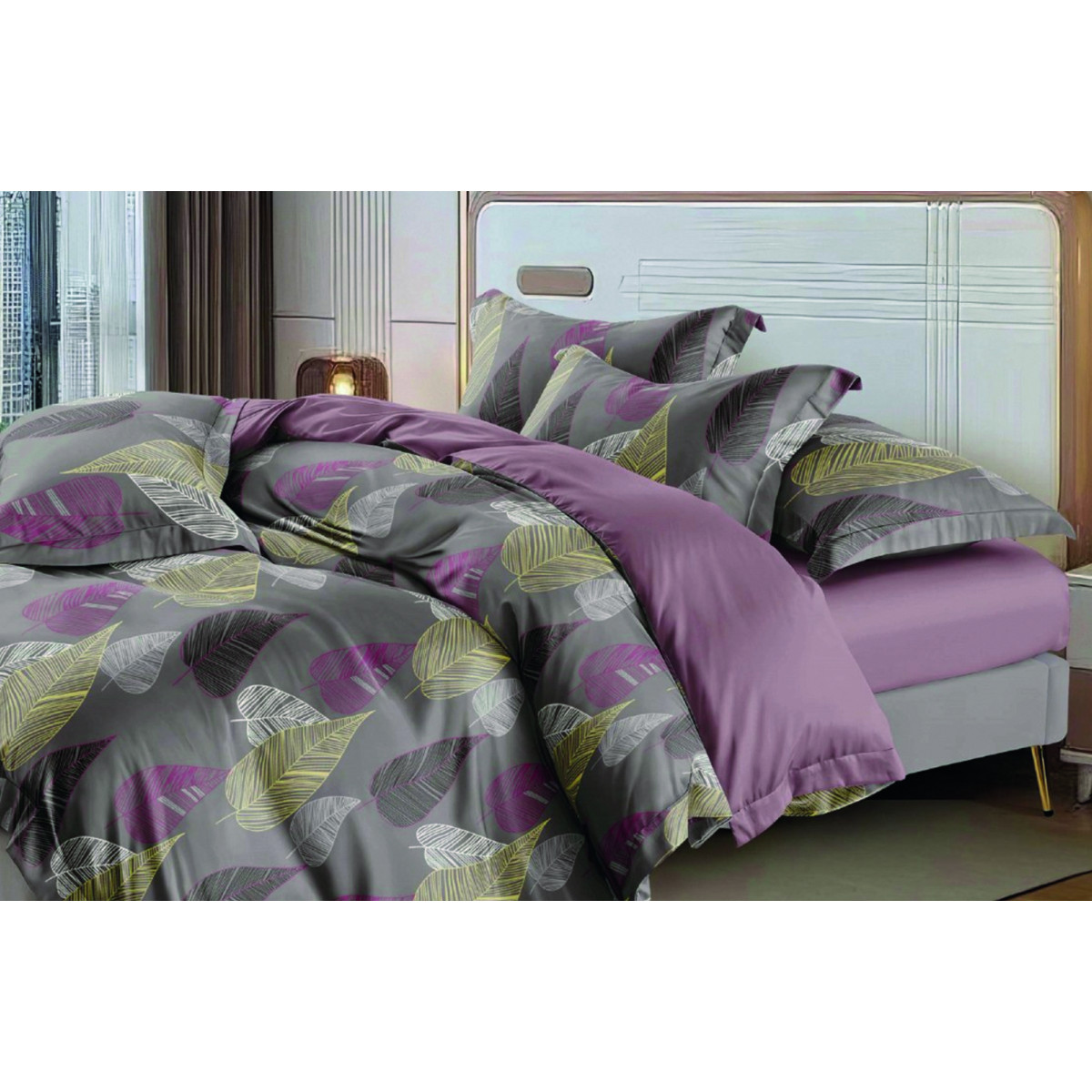 Комплект постельного белья VS-BM1.5-122 Листья сна, полутораспальный VERSAILLES