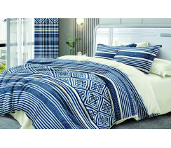 Комплект постельного белья VS-BM2.0-114 Глубокая лазурь, двуспальная VERSAILLES