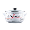 Каструля GT-T-120-LCW Lets cook біла 20 см 4 л Gusto