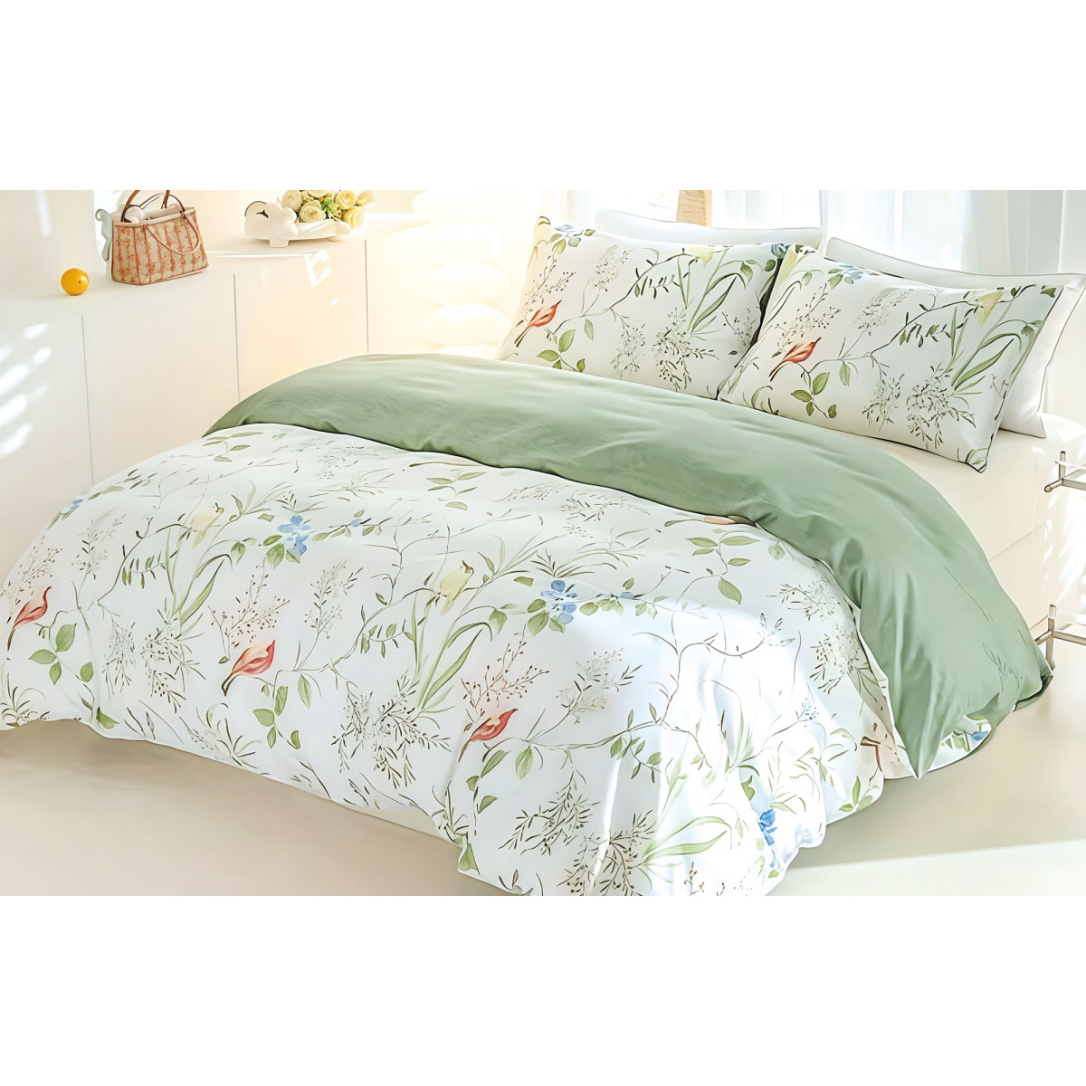 Комплект постельного белья VS-BS1.5-110 Зеленая Сказка, полуторный VERSAILLES