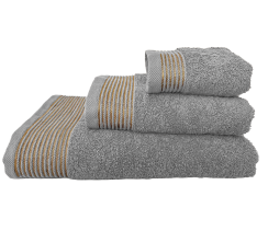 Рушник Афіна VS-T42-7014, 70х140см 100% бавовна, сірий Versailles