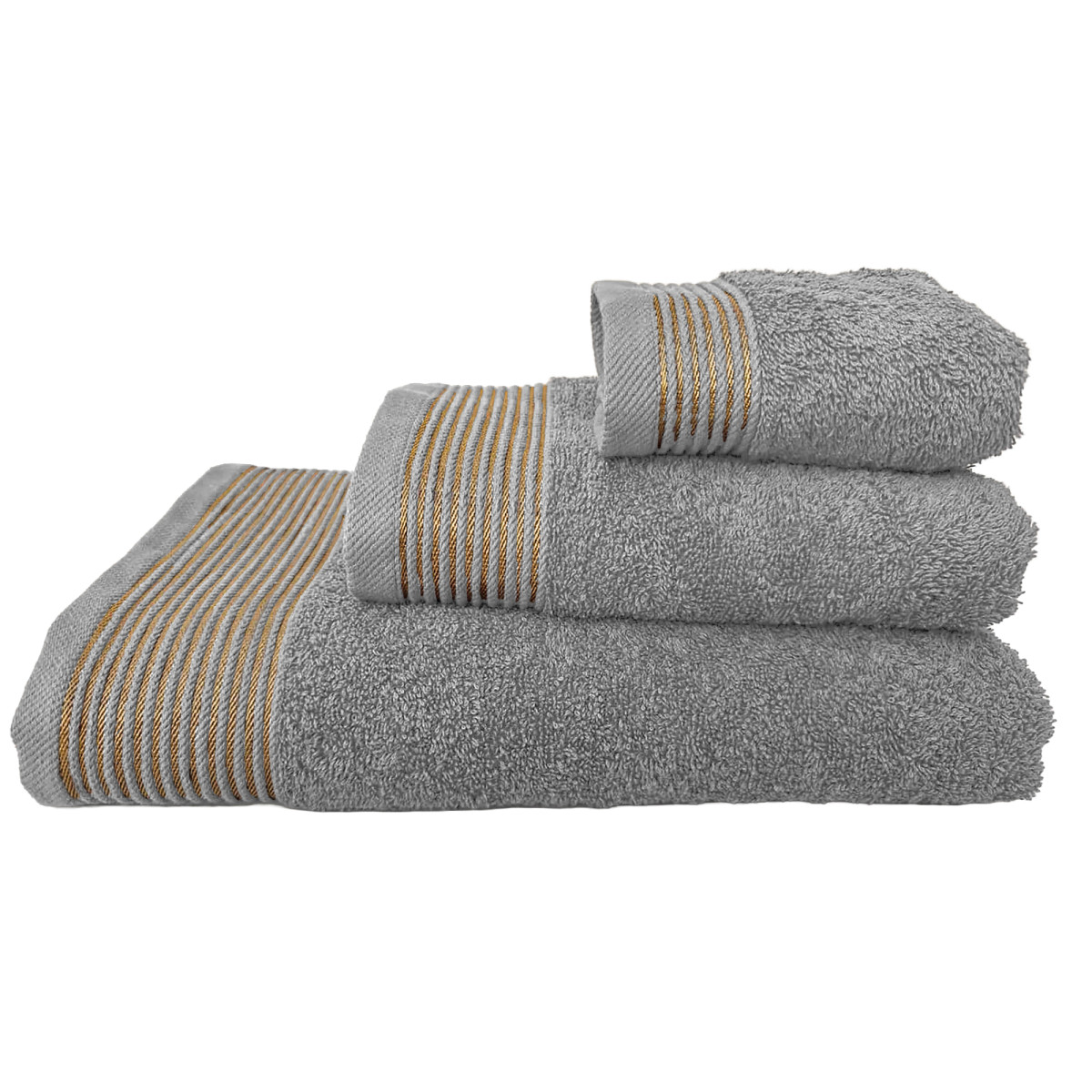 Рушник Афіна VS-T42-7014, 70х140см 100% бавовна, сірий Versailles