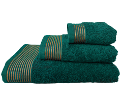 Рушник Афіна VS-T43-7014, 70х140см, 100% бавовна, смарагдовий Versailles