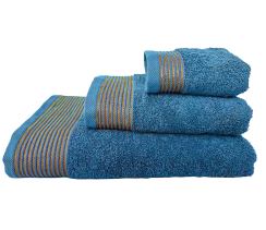 Рушник Афіна VS-T45-7014, 70х140см 100% бавовна, блакитний Versailles