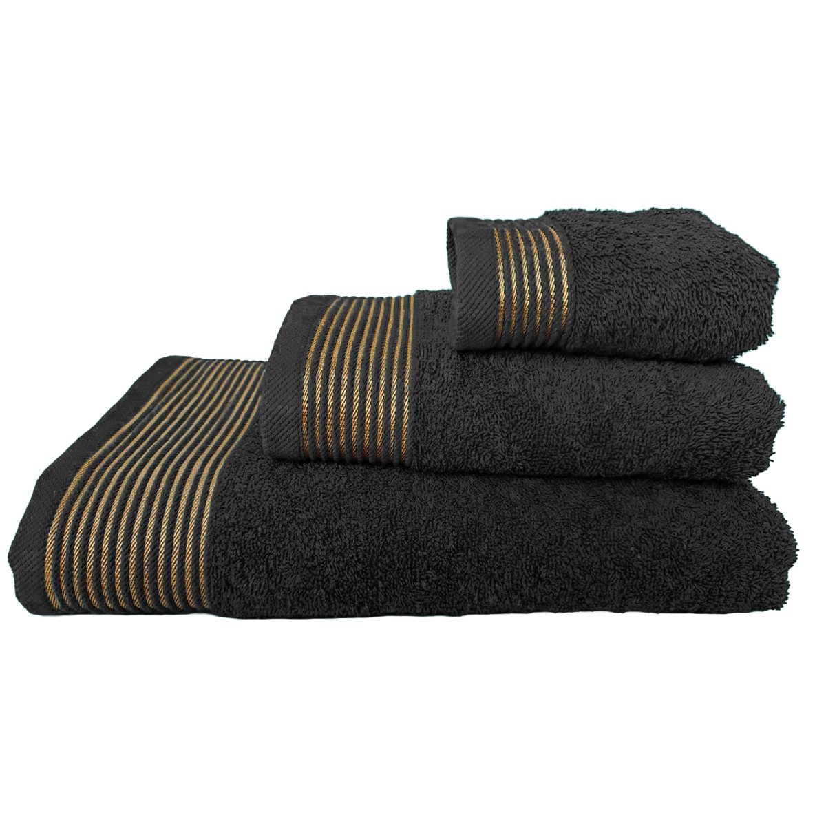 Рушник Афіна VS-T46-7014, 70х140см 100% бавовна, чорний Versailles