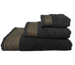 Рушник Афіна VS-T46-7014, 70х140см 100% бавовна, чорний Versailles