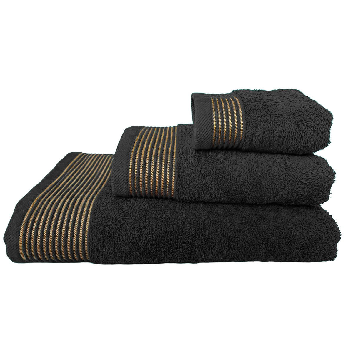 Рушник Афіна VS-T46-5090, 50х90см 100% бавовна, чорний Versailles