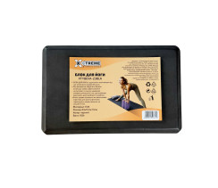 Блок для йоги XTYBEVA-23BLA чорний X-TREME 