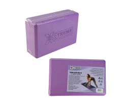 Блок для йоги XTYBEVA-23PUR фіолетовий X-TREME 