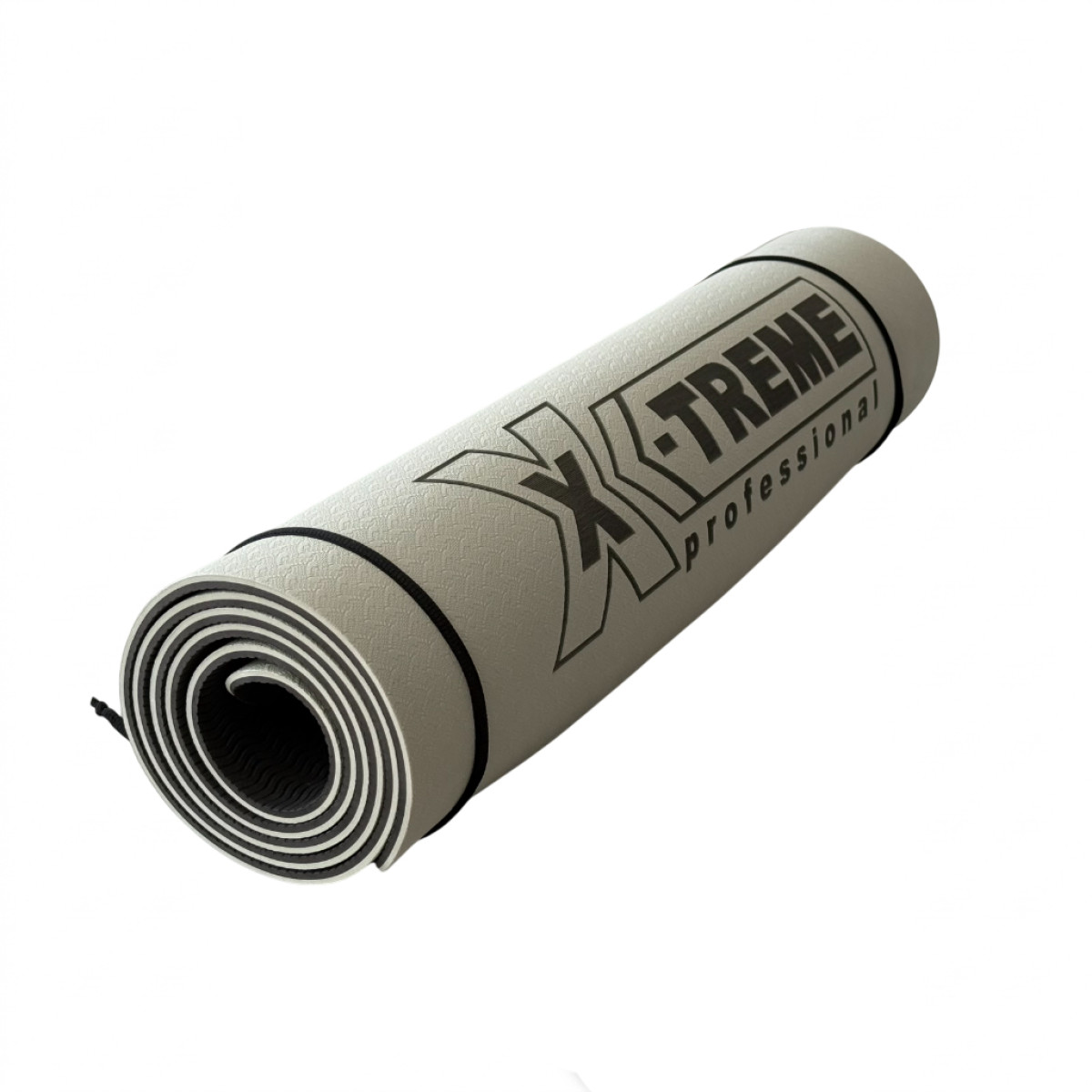 Килимок для фітнесу XTFMTPE-0.6GRA X-TREME 183x61x0.6 см сіро-чорний