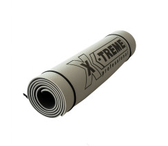Килимок для фітнесу XTFMTPE-0.6GRA X-TREME 183x61x0.6 см сіро-чорний
