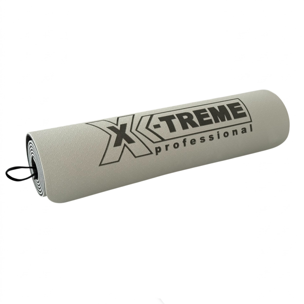Килимок для фітнесу XTFMTPE-0.6GRA X-TREME 183x61x0.6 см сіро-чорний