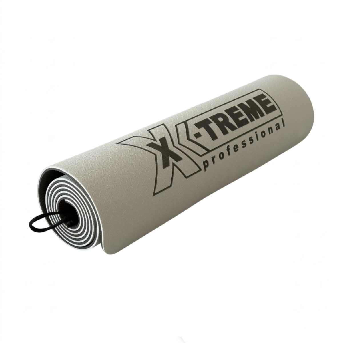 Килимок для фітнесу XTFMTPE-0.6GRA X-TREME 183x61x0.6 см сіро-чорний