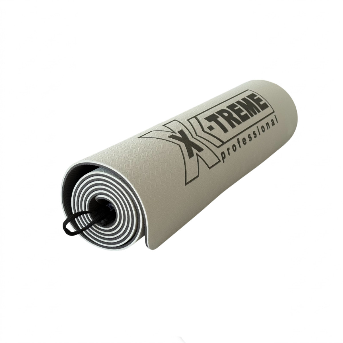 Килимок для фітнесу XTFMTPE-0.6GRA X-TREME 183x61x0.6 см сіро-чорний
