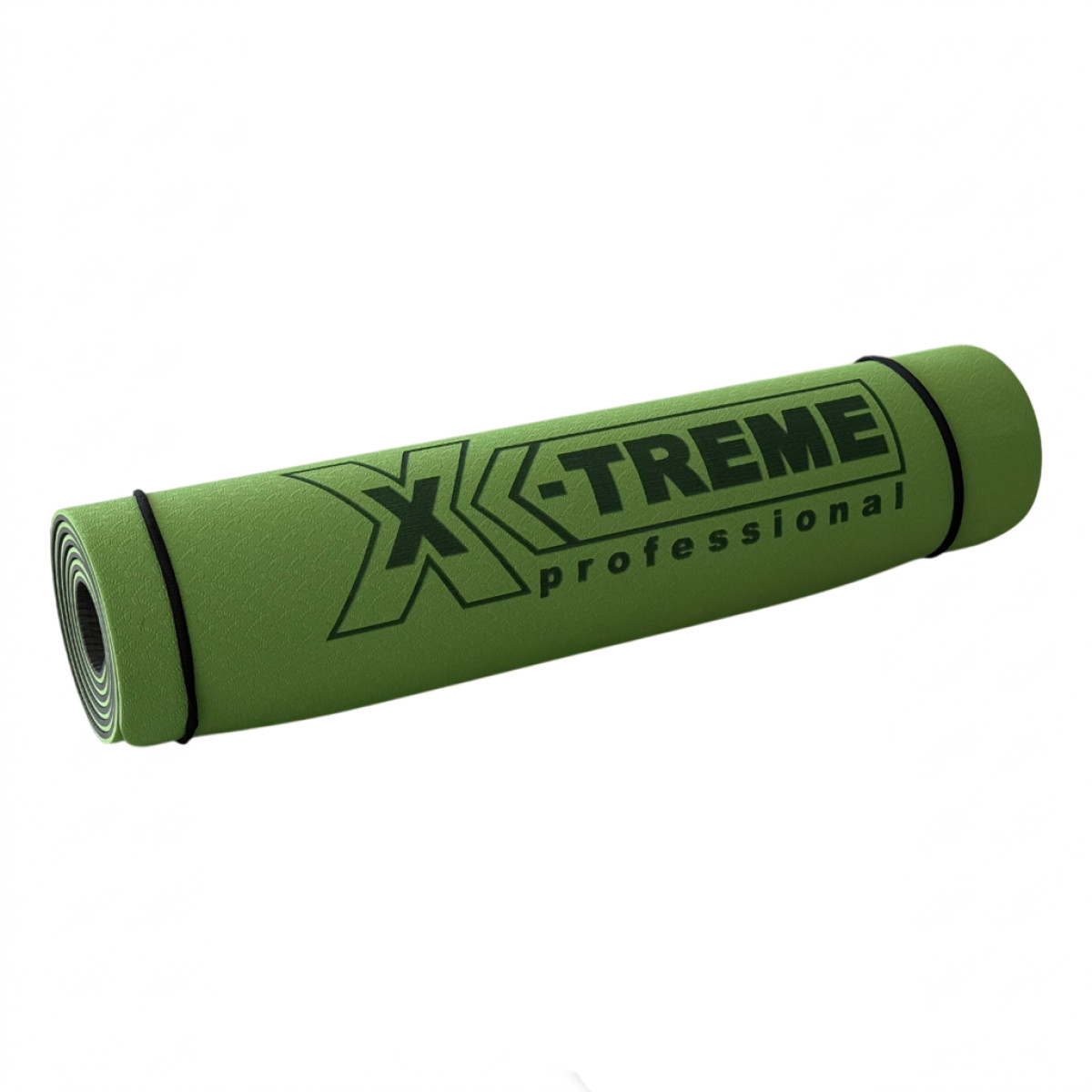 Килимок для фітнесу XTFMTPE-0.6GRE X-TREME 183x61x0.6 см зелено-чорний