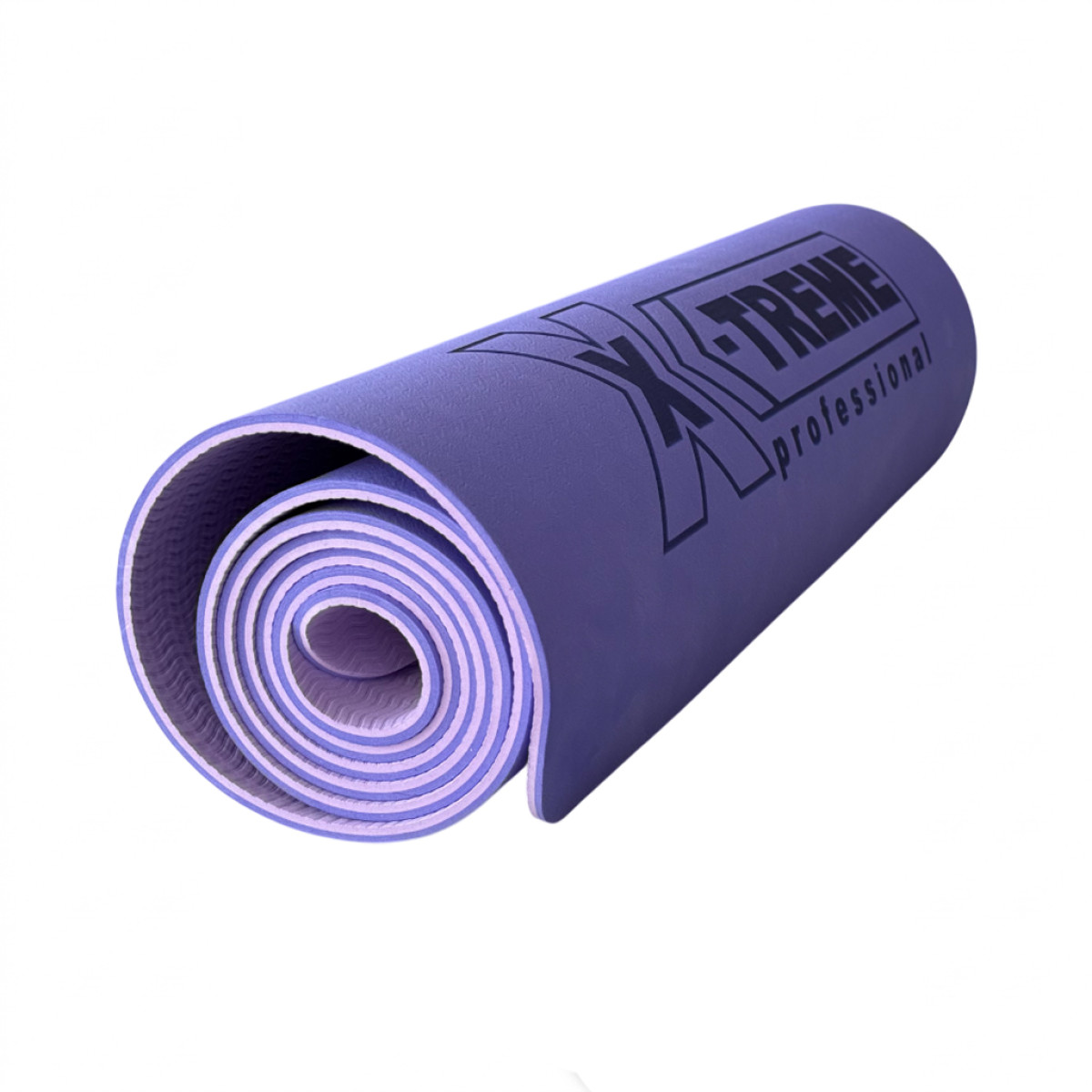 Килимок для фітнесу XTFMTPE-0.6PUR X-TREME 183x61x0.6 см фіолет+світлофіолет