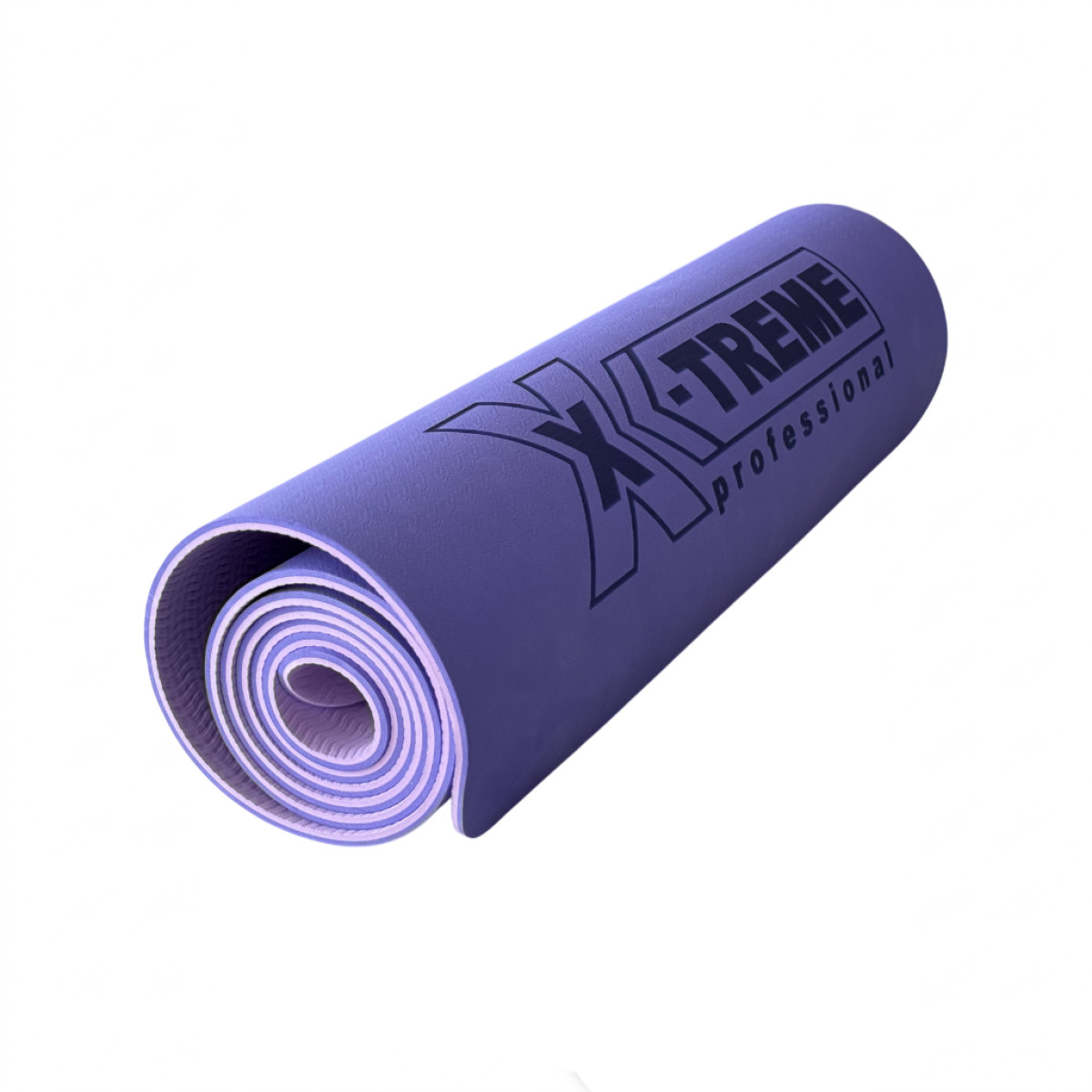 Килимок для фітнесу XTFMTPE-0.6PUR X-TREME 183x61x0.6 см фіолет+світлофіолет