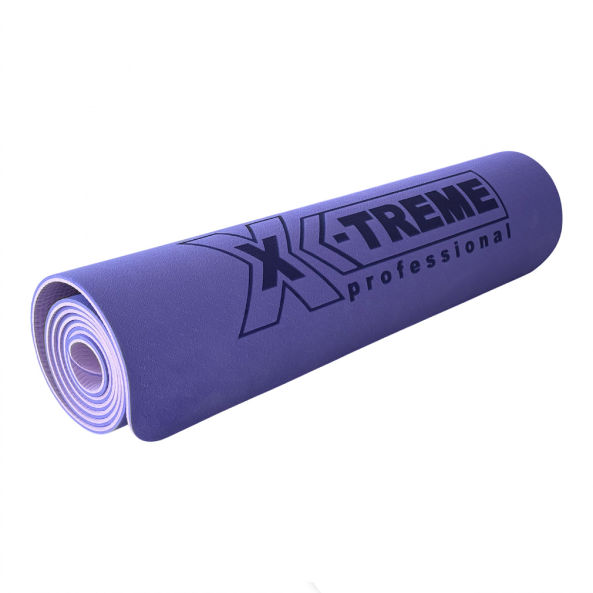 Килимок для фітнесу XTFMTPE-0.6PUR X-TREME 183x61x0.6 см фіолет+світлофіолет