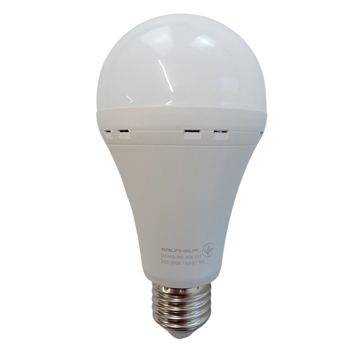 Лампа LED аварийная - GEA60-9W-65K-E27 Grunhelm