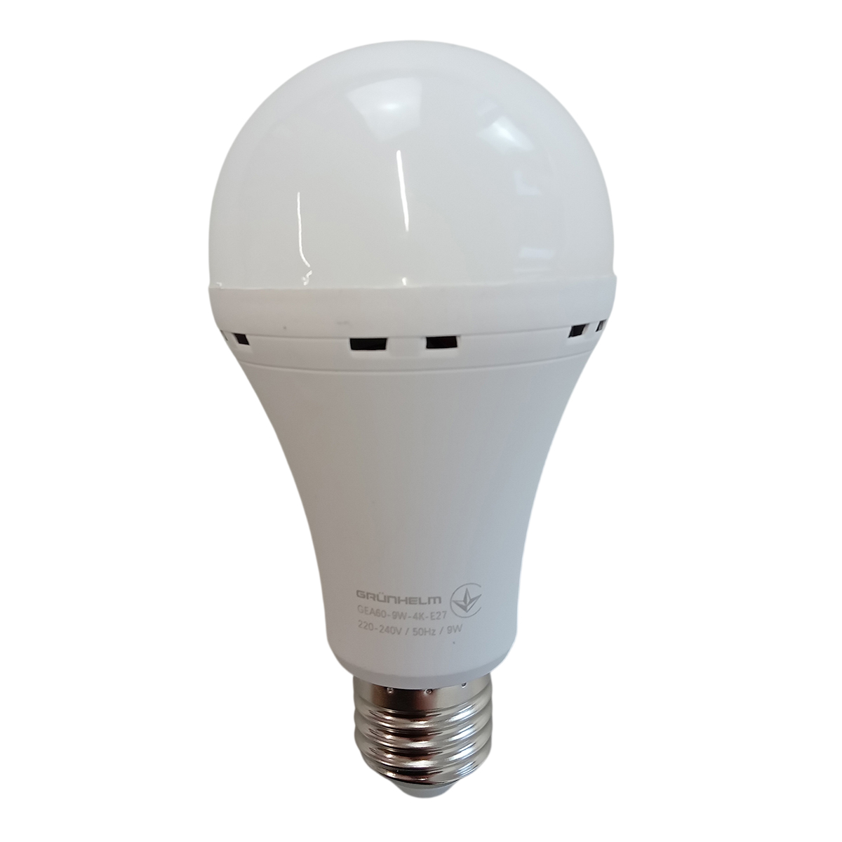 Лампа LED аварийная - GEA60-9W-4K-E27 Grunhelm